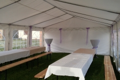 šator 5x10 unutrašnjost priprema 2